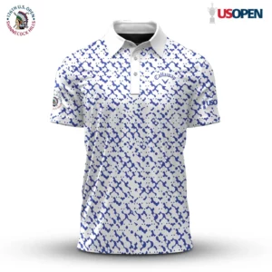 Golf 2026 Open. Blue Pattern AOP Polo Shirt LDLO19112535