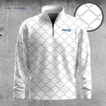 Golf 2026 The Players White Pattern AOP Quarter-zip Pullover LDLO03112504