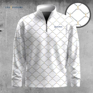 Golf 2026 The Players White Pattern AOP Quarter-zip Pullover LDLO03112502