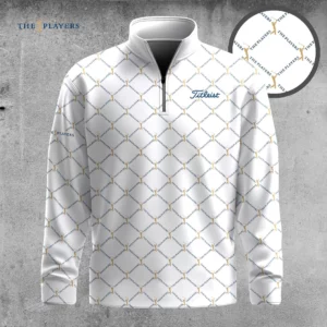 Golf 2026 The Players White Pattern AOP Quarter-zip Pullover LDLO03112501