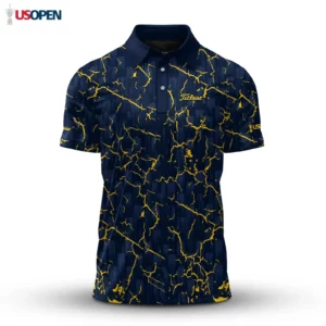 Golf 2026 Open. Blue Yelllow Cracks Pattern AOP Polo Shirt LDLO19112525