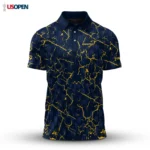 Golf 2026 Open. Blue Yelllow Cracks Pattern AOP Polo Shirt LDLO19112526