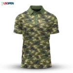 Golf 2026 Open. Wave Camo Pattern AOP Polo Shirt LDLO19112517