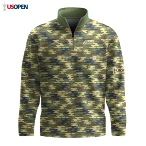 Golf 2026 Wave Camo Pattern AOP Quarter-zip Pullover LDLO19112521