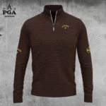 Golf 2026 Trophy Pattern Brown AOP Quarter-zip Pullover LDLO30012689