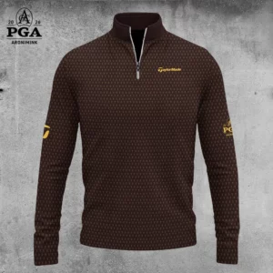 Golf 2026 Trophy Pattern Brown AOP Quarter-zip Pullover LDLO30012688