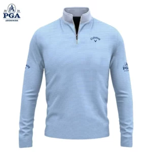 Golf 2026 Hales Stripe Cottage Blue Pattern AOP Quarter-zip Pullover LDLO300126117