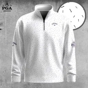 Golf 2026 Golf Tees Pattern White AOP Quarter-zip Pullover LDLO30012685