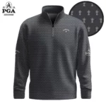 Golf 2026 Dark Gray Pattern AOP Quarter-zip Pullover LDLO300126102