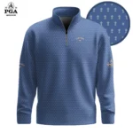 Golf 2026 Dark Blue Pattern AOP Quarter-zip Pullover LDLO300126100