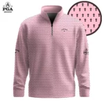 Golf 2026 Pink Pattern AOP Quarter-zip Pullover LDLO30012698