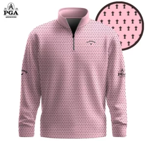 Golf 2026 Pink Pattern AOP Quarter-zip Pullover LDLO30012698