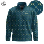 Golf 2026 Yellow Golf Club Pattern AOP Quarter-zip Pullover LDLO300126103