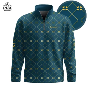 Golf 2026 Yellow Golf Club Pattern AOP Quarter-zip Pullover LDLO300126103