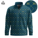 Golf 2026 Yellow Golf Club Pattern AOP Quarter-zip Pullover LDLO300126104