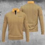Golf 2026 Dark Yellow Pattern AOP Quarter-zip Pullover LDLO300126106