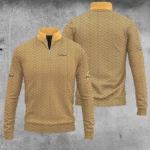 Golf 2026 Dark Yellow Pattern AOP Quarter-zip Pullover LDLO300126105