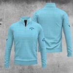 Golf 2026 Trophy Pattern Cyan AOP Quarter-zip Pullover LDLO300126110