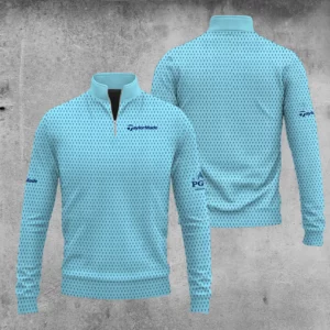 Golf 2026 Trophy Pattern Cyan AOP Quarter-zip Pullover LDLO300126109