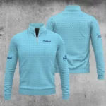 Golf 2026 Trophy Pattern Cyan AOP Quarter-zip Pullover LDLO300126108