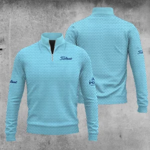 Golf 2026 Trophy Pattern Cyan AOP Quarter-zip Pullover LDLO300126108