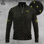 Golf 2026 Black And Thunder Pattern AOP Quarter-zip Pullover LDLO30012657