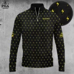 Golf 2026 Black And Thunder Pattern AOP Quarter-zip Pullover LDLO30012656