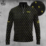 Golf 2026 Black And Thunder Pattern AOP Quarter-zip Pullover LDLO30012655