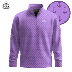 Golf 2026 Purple Anchor AOP Quarter-zip Pullover LDLO30012612