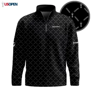 Golf 2026 Open. Black Pattern AOP Quarter-zip Pullover LDLO26022636