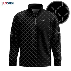 Golf 2026 Open. Black Pattern AOP Quarter-zip Pullover LDLO26022635