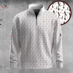 Golf 2026 Open. Tribal Arrow Seamless Pattern AOP Quarter-zip Pullover LDLO26022640