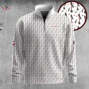 Golf 2026 Open. Tribal Arrow Seamless Pattern AOP Quarter-zip Pullover LDLO26022639