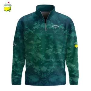 Golf 2026 Masters Tour Green Pixel Camo AOP Quarter-zip Pullover LDLO03022630