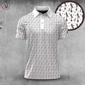 Golf 2026 Open. Tribal Arrow Seamless Pattern AOP Polo Shirt LDLO26022630