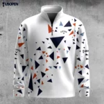 Golf 2026 Open. Triangle Sport Pattern AOP Quarter-zip Pullover LDLO26022624