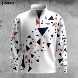 Golf 2026 Open. Triangle Sport Pattern AOP Quarter-zip Pullover LDLO26022624