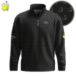 Golf 2026 Masters Tour Black Pattern AOP Quarter-zip Pullover LDLO03022615