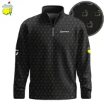 Golf 2026 Masters Tour Black Pattern AOP Quarter-zip Pullover LDLO03022614