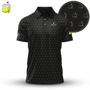 Golf 2026 Masters Tour Black Pattern AOP Polo Shirt LDLO03022603