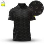 Golf 2026 Masters Tour Black Pattern AOP Polo Shirt LDLO03022601