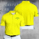 Golf 2026 Masters Tour Green Yellow Pattern AOP Polo Shirt LDLO03022667