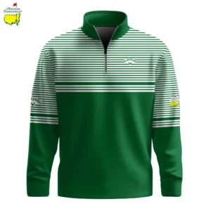 Golf 2026 Masters Tour Green Horizontal Lines AOP Quarter-zip Pullover LDLO03022663