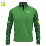 Golf 2026 Masters Tour Green Sporty Pattern AOP Quarter-zip Pullover LDLO03022658