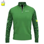 Golf 2026 Masters Tour Green Sporty Pattern AOP Quarter-zip Pullover LDLO03022657