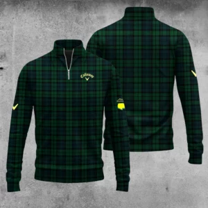Golf 2026 Masters Tour Green Plaid AOP Quarter-zip Pullover LDLO03022654