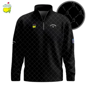 Golf 2026 Masters Tour Black Pattern AOP Quarter-zip Pullover LDLO03022652