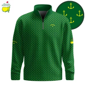 Golf 2026 Masters Tour Anchor Green Pattern AOP Quarter-zip Pullover LDLO03022646