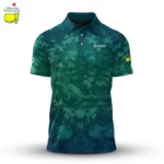 Golf 2026 Masters Tour Green Pixel Camo Pattern AOP Polo Shirt LDLO03022643