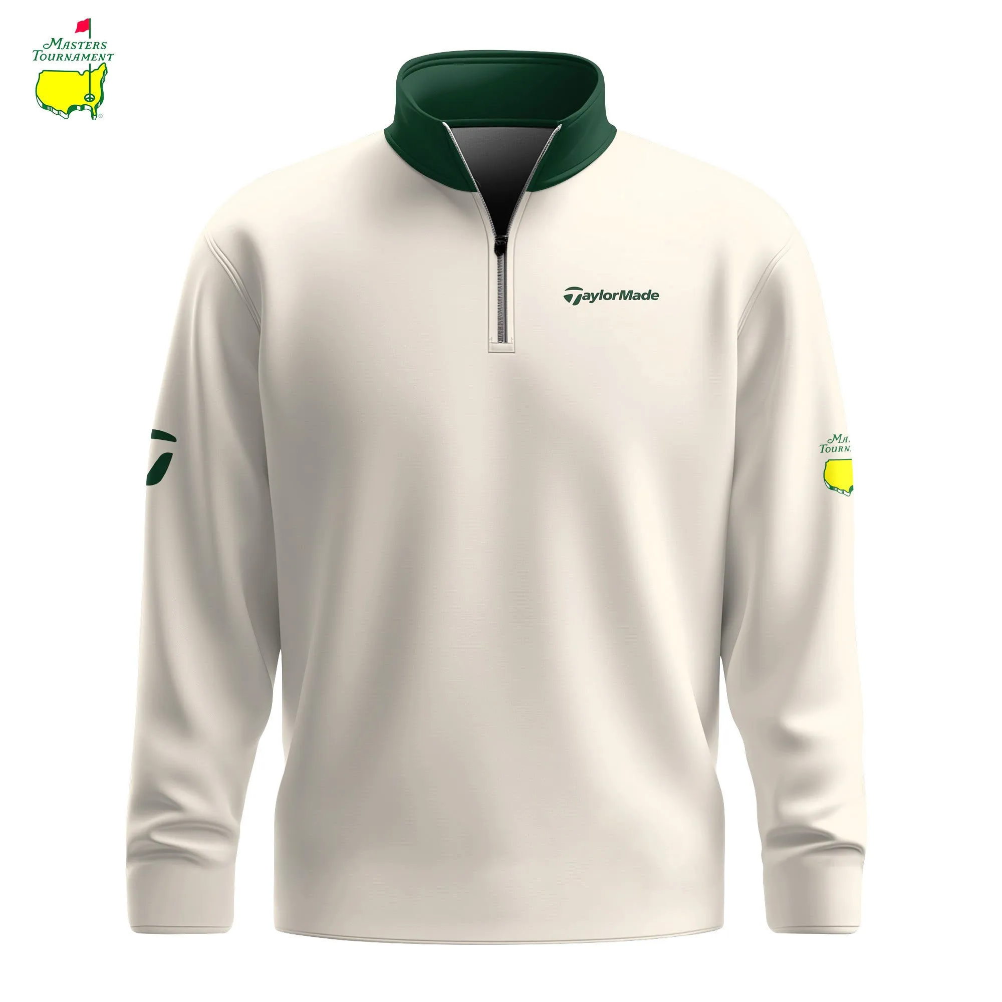 Golf 2026 Masters Tour Vanila And Green AOP Quarter-zip Pullover LDLO03022639